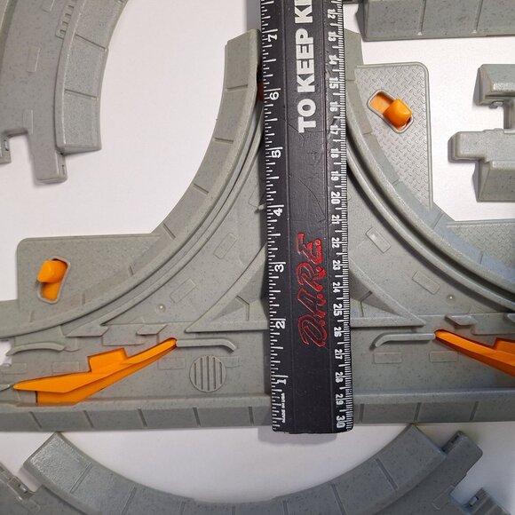 11 GeoTrax Gray Road Switch Straight Curved Intersection Train Track Lot - Picture 3 of 8